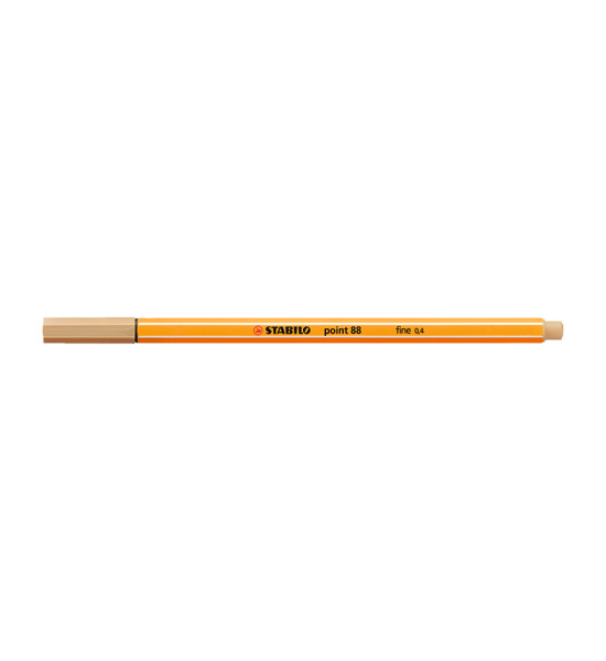 Micropunta/Felpa, Point 88, Punta Fina  0.4 mm, Ocre Claro, Unidad